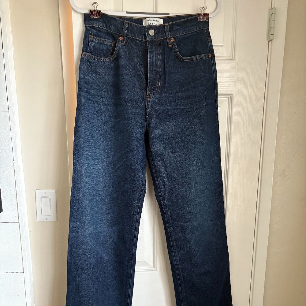 Reformation Val 90s Mid Rise Straight Jeans - Picture 3 of 6